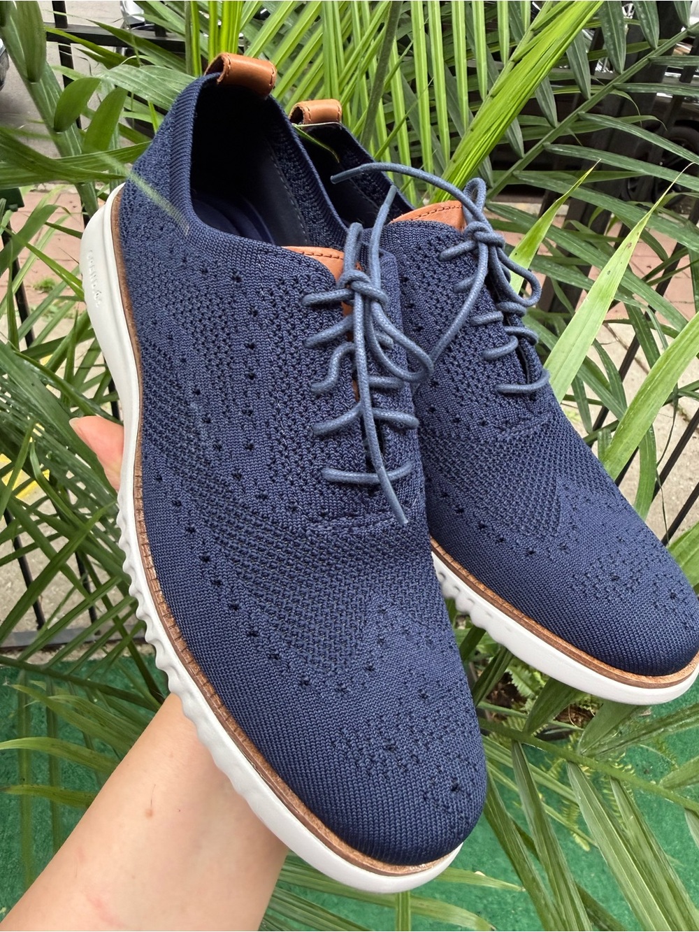 Cole Haan Men’s 2.0 ZER0GRAND Wingtip Oxford NEW size 8M marine color